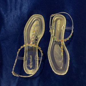 Brand new Olivia Miller rhinestone sandals size 9